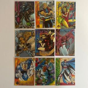 Vintage 1994 Marvel cards - (9)